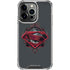 DC Comics Superman Grey Eye Collage iPhone 14 Pro Clear Case